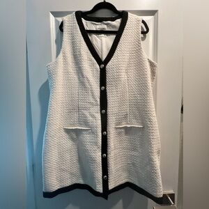 ABERCROMBIE MARA TWEED VEST MINI DRESS